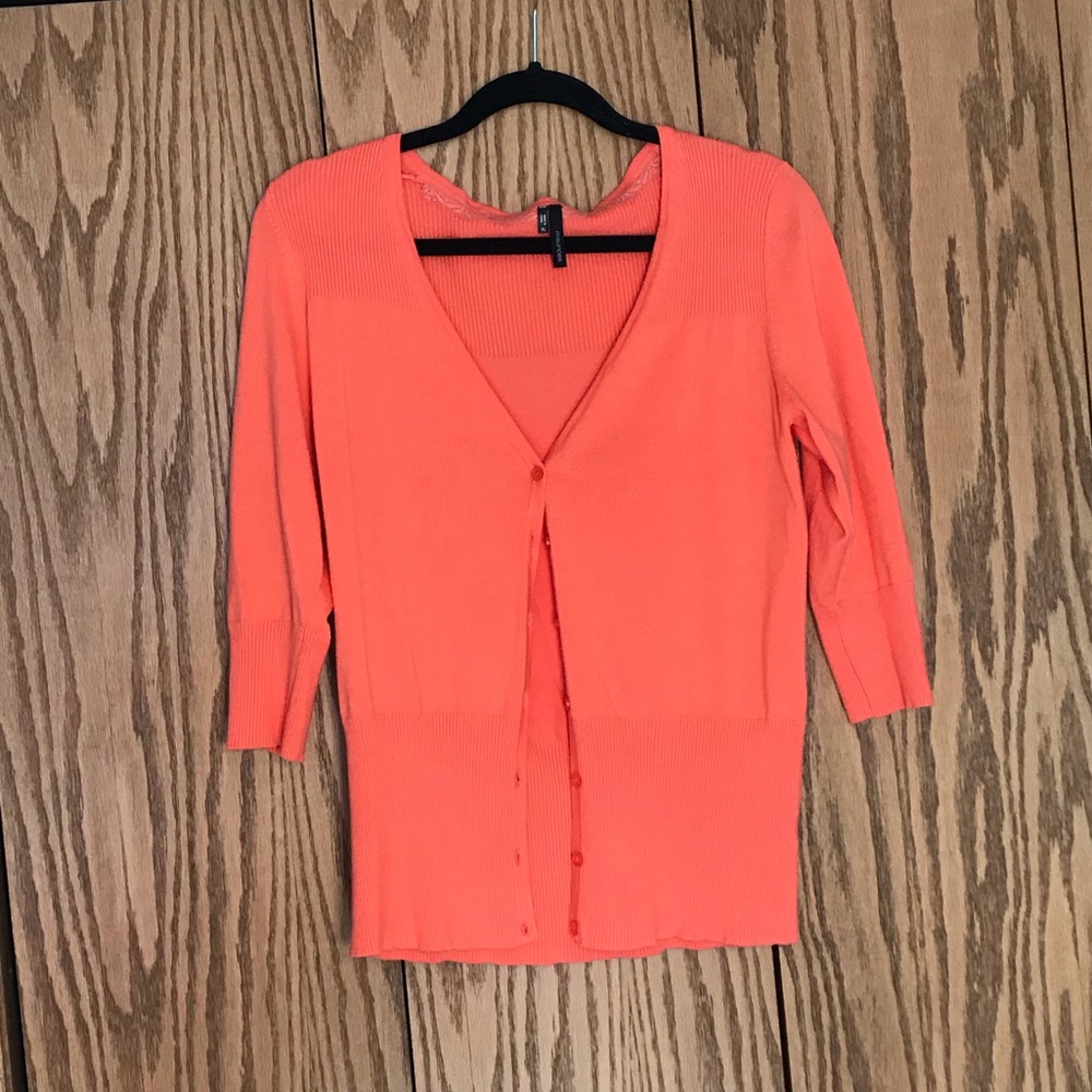 Coral cardigan